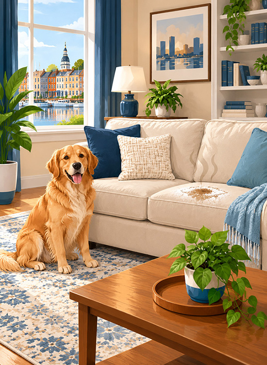 A baking soda treatment for pet odor